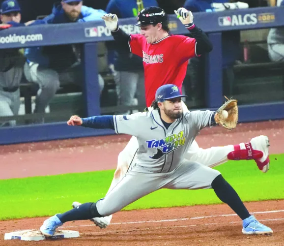 Rays Beat Guardians 7-3 to Tie AL Championship Series at 2-2